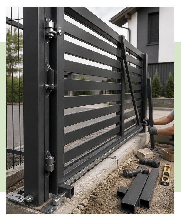 Изготовление ворот под ключ в Абакане по цене от 66398 р. | ЗаборЭксеперт-Бкн